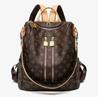Back-to-the-ancients Flower Backpack Woman Autumn and Winter 2020 New Leisure Fashion Single Shoulder Slant Travel Three-purpose Large Capacity