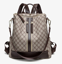 Back-to-the-ancients Flower Backpack Woman Autumn and Winter 2020 New Leisure Fashion Single Shoulder Slant Travel Three-purpose Large Capacity